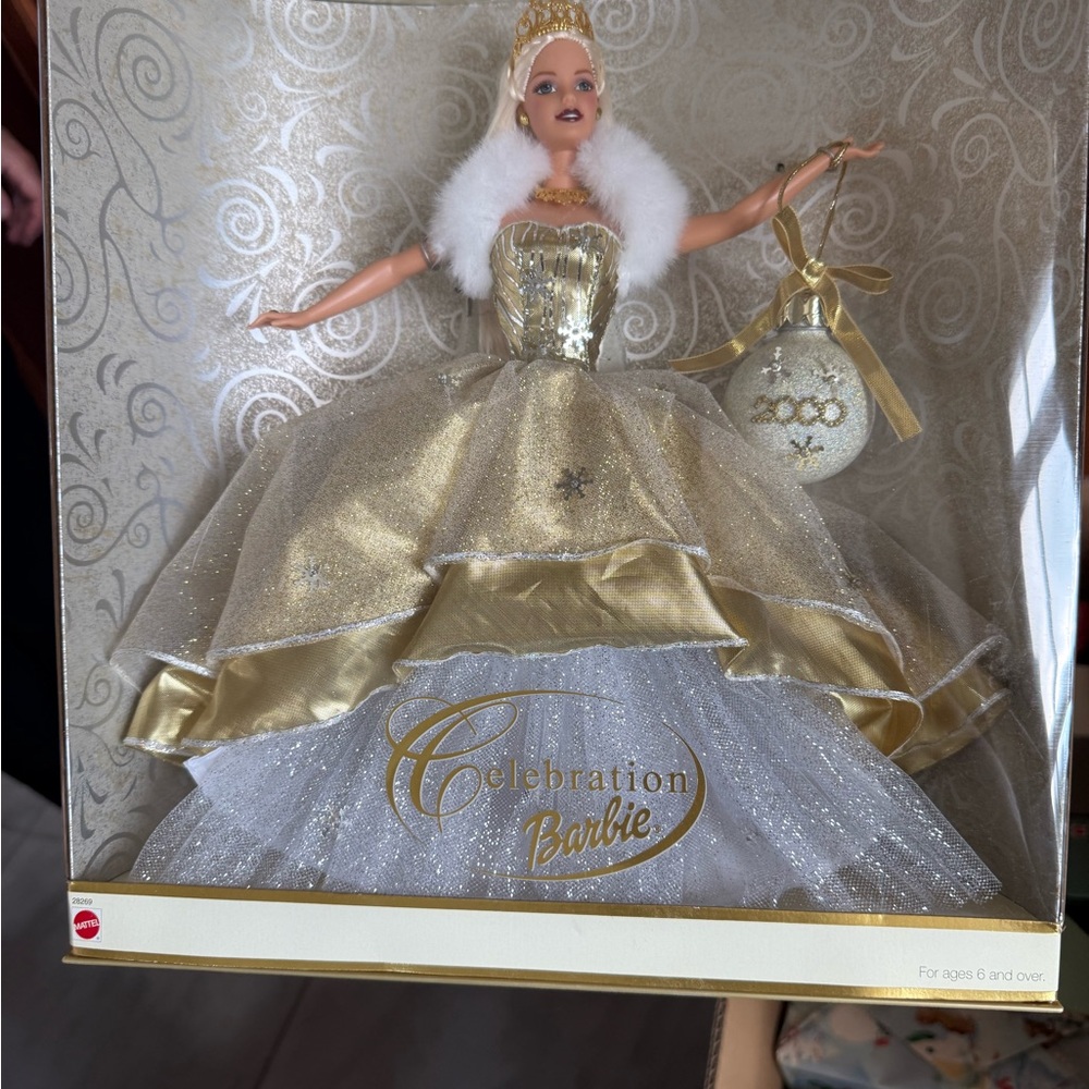 Barbie Celebration Doll in Gold and White